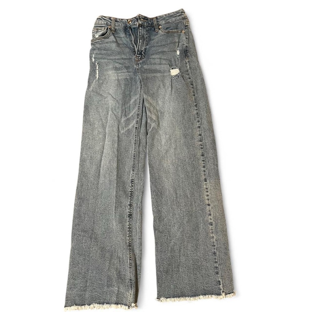 BCBGeneration Blue Flare Wide Leg Jeans